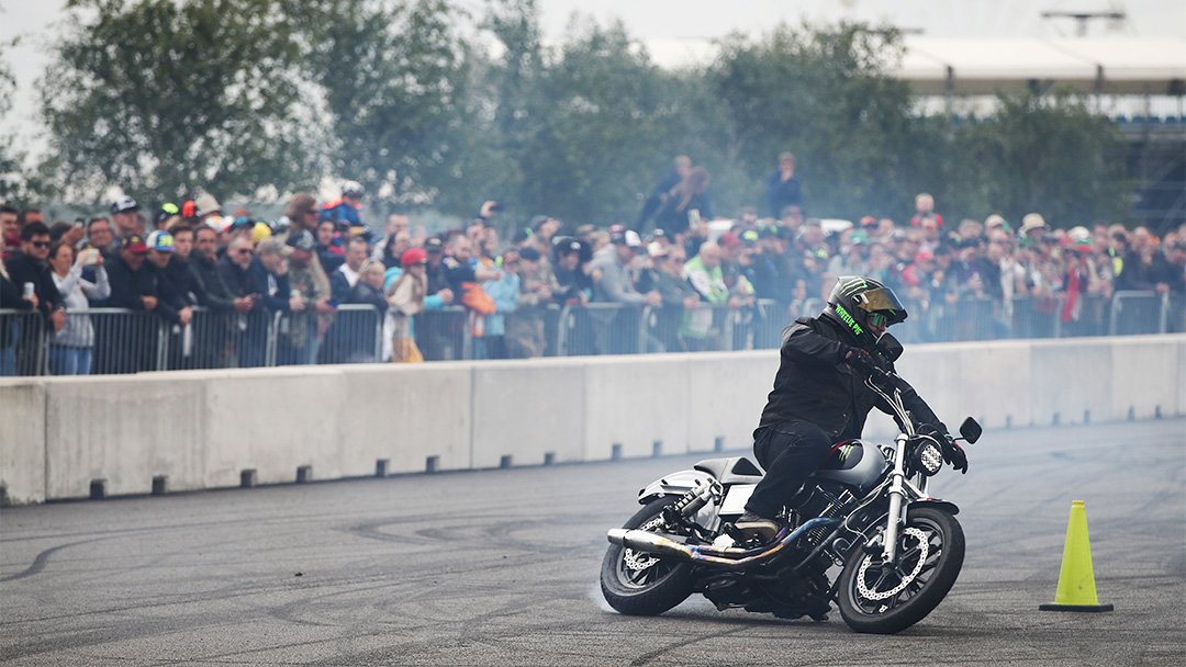 Motorcycle event security demonstration